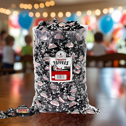 Walkers' Nonsuch Liquorice Toffees | with Condensed Milk & Black Treacle | Imported from the UK | Traditional British Candy | Old Fashioned Licorice Toffee | 44.09 Oz (1.25kg)