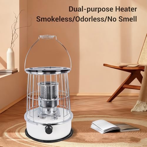 Luocute Portable Kerosene Heater, 10000BTU / H Indoor Outdoor Space Heater with Anti Tipping Guard