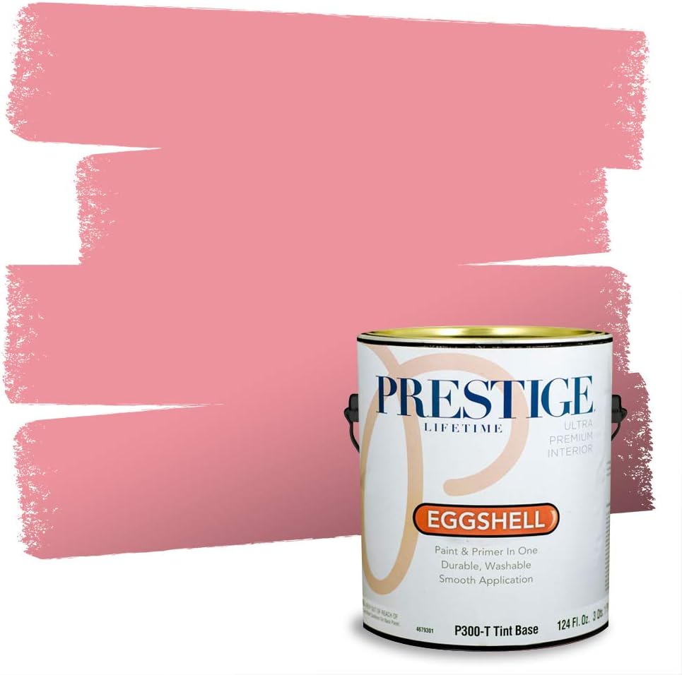 PRESTIGE Paints Exterior Paint and Primer In One, 1-Gallon, Satin, Comparable Match of Sherwin Williams* Grenadine*