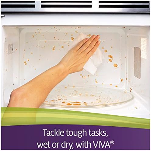 VIVA Choose-A-Sheet Paper Towels White Regular Roll 6 Count, Cloth-Like Texture, Strong & Soft Paper Towels for Ultimate Clean, 6 Count (Pack of 1)