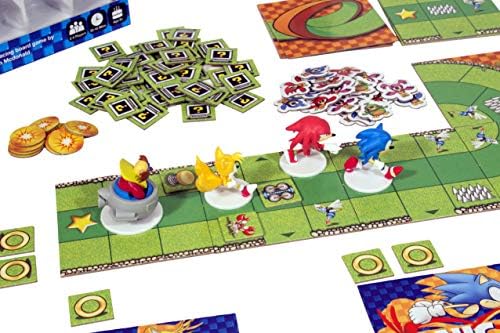 Sonic the Hedgehog Crash Course by IDW Games | Fast-Paced Racing with Build-As-You-Play Track | Chaos Emeralds and Pre-Painted Miniatures | 2-4