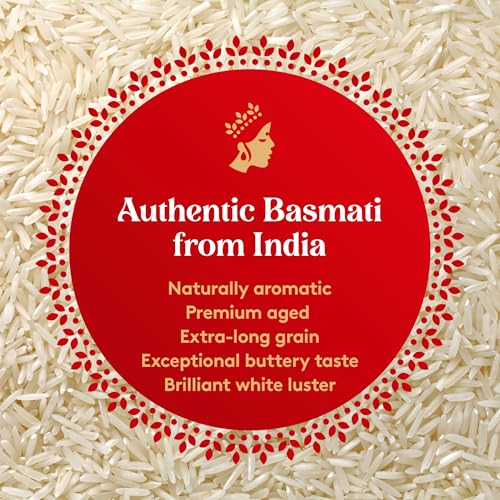 Royal Chef's Secret Basmati White Rice - 10 lb Bag | Premium Extra Long Grain Rice - Perfect for Biryanis, Pilafs, Pulao & Curries - Cook in Microwave or on Stove Top