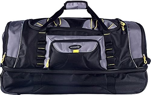 TPRC Sierra Madre Duffel Bag, Black, 30" Rolling