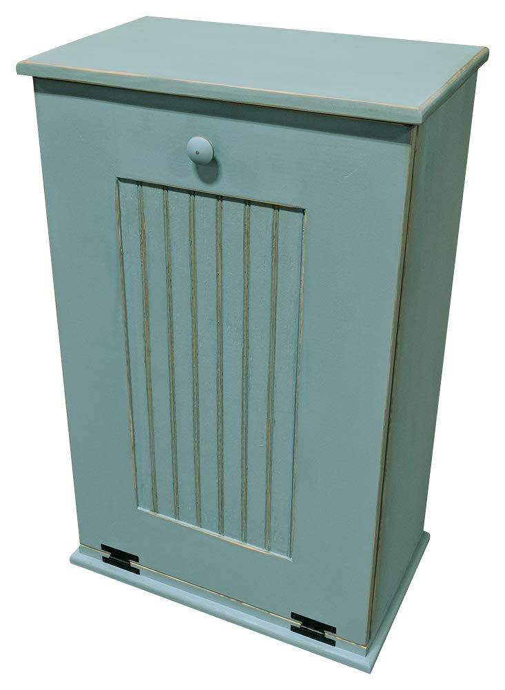 Sawdust City Tilt-Out Wooden Trash Bin Holder (Old - Black)