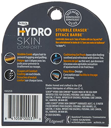 Schick Hydro Stubble Eraser Refills — Stubble Razor Refills, 4 Count
