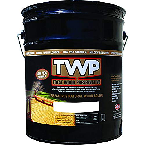 TWP 1502 Redwood Low VOC Wood Preservation Stain - Eco-Friendly, Long-Lasting Protection, UV & Water Resistant, Easy to Apply - 5 Gallon