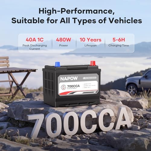12V 70Ah Sodium Ion Car Battery, 1000CCA IP65 Waterproof Automotive Group Size 49 Battery for Car RV Marine