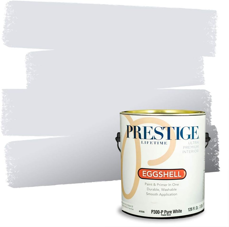 PRESTIGE Paints Exterior Paint and Primer In One, 1-Gallon, Semi-Gloss, Comparable Match of Sherwin Williams* Nifty Turquoise*