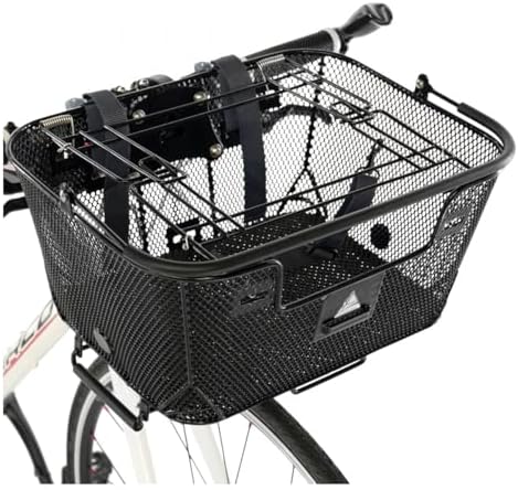 Axiom Pet Basket with Rack and Handlebar Mounts (Black)