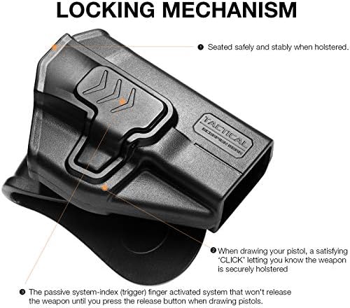 Tactical Scorpion Gear Slimline Modular Level II Retention Paddle Holster: fits Taurus Millennium G2 PT111 PT132 PT138 PT140 PT745 G2c G3c