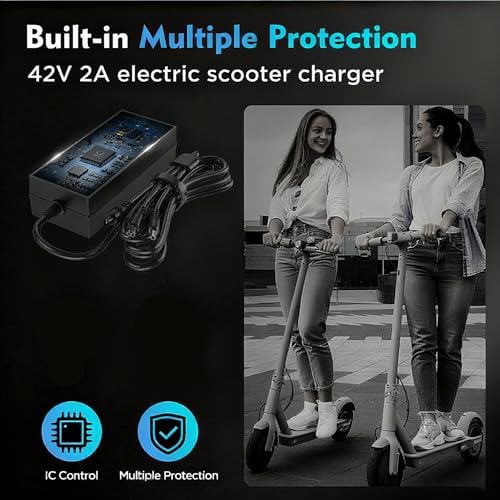 EVAPLUS 42V 2A Charger for 36V Lithium Battery, SGS Safe