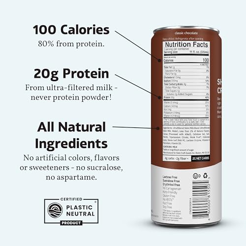 Slate Milk - High Protein Milk Shake - Classic Chocolate, 11 Fl Oz
