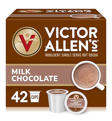 Victor Allen's Milk Chocolate Flavored Hot Cocoa Mix, 42 Count, Single Serve K-Cup Pods for Keurig K-Cup Brewers | Compatible with all Keurig brewers