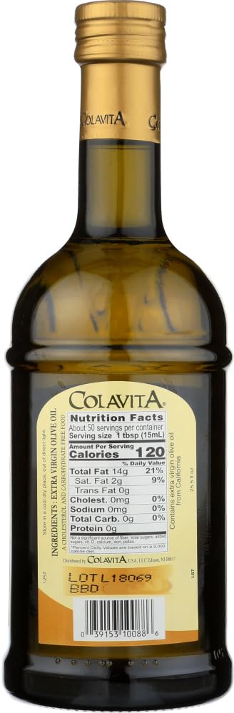 Colavita 100% Greek Extra Virgin Olive Oil, 25.5-Ounce