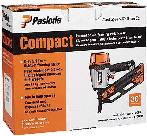 Paslode, Pneumatic Framing Nailer F325R, 513000, Air Compressor Powered