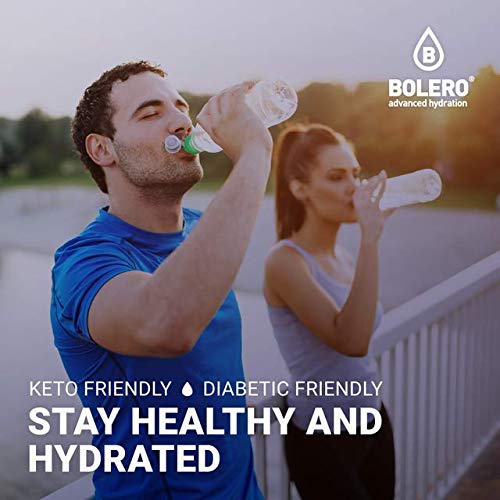 Bolero- Sugar Free Drink Mix Packets Elderberry Fruit Flavors | Powdered Flavored Water Packets | 12 Large Sachet On The Go Packets