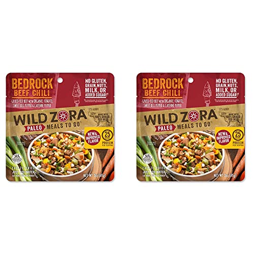 Wild Zora Paleo Freeze Dried Meals for Backpacking & Camping - Healthy Gluten Free & Grain Free Camping Meals/Backpacking Food + No Added Sugar - Great for Travel (Cliffside Coconut Berry 2-Pack)