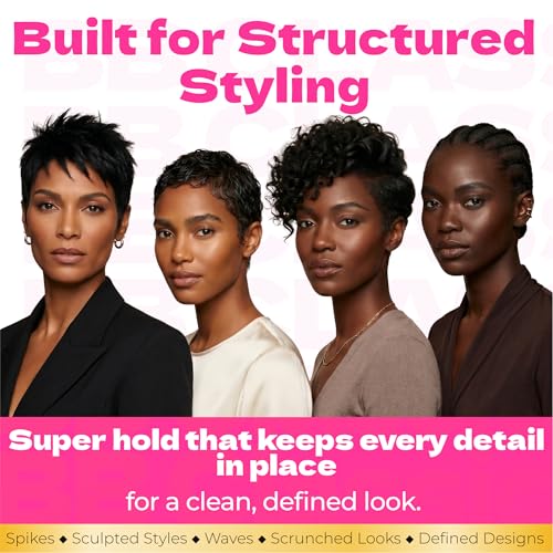 Bronner Bros Pump It Up Gold Styling Spritz, Super Hold Hairspray, 8oz | For Styling & Finishing, Fast-Drying Hair Spray