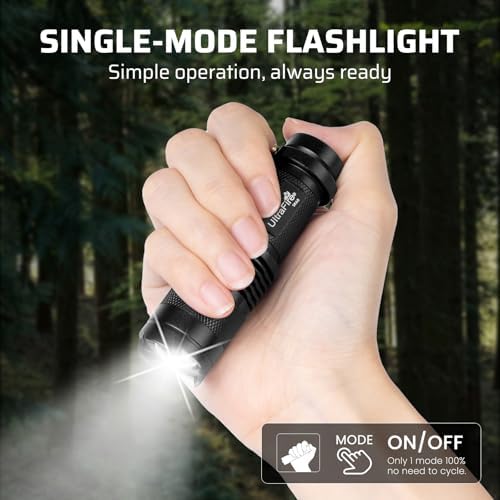ULTRAFIRE 300 Lumens Single Mod Mini AA LED Flashlights 3 Pack