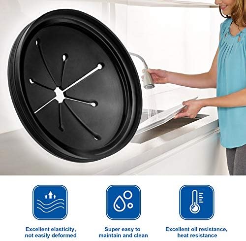 Garbage Disposal Splash Guard Collar Sink Baffle, Food Waste Disposer Parts Accessories, 3-1/8 Inch Multi-function Drain Plugs for Garbage Disposals by CLEESINK