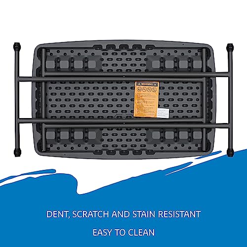 Iceberg IndestrucTable Classic Personal Folding Table, Platinum, 30' x 20"