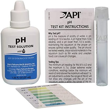 API PH TEST KIT 250-Test Freshwater Aquarium Water pH Test Kit, 4 Piece Set