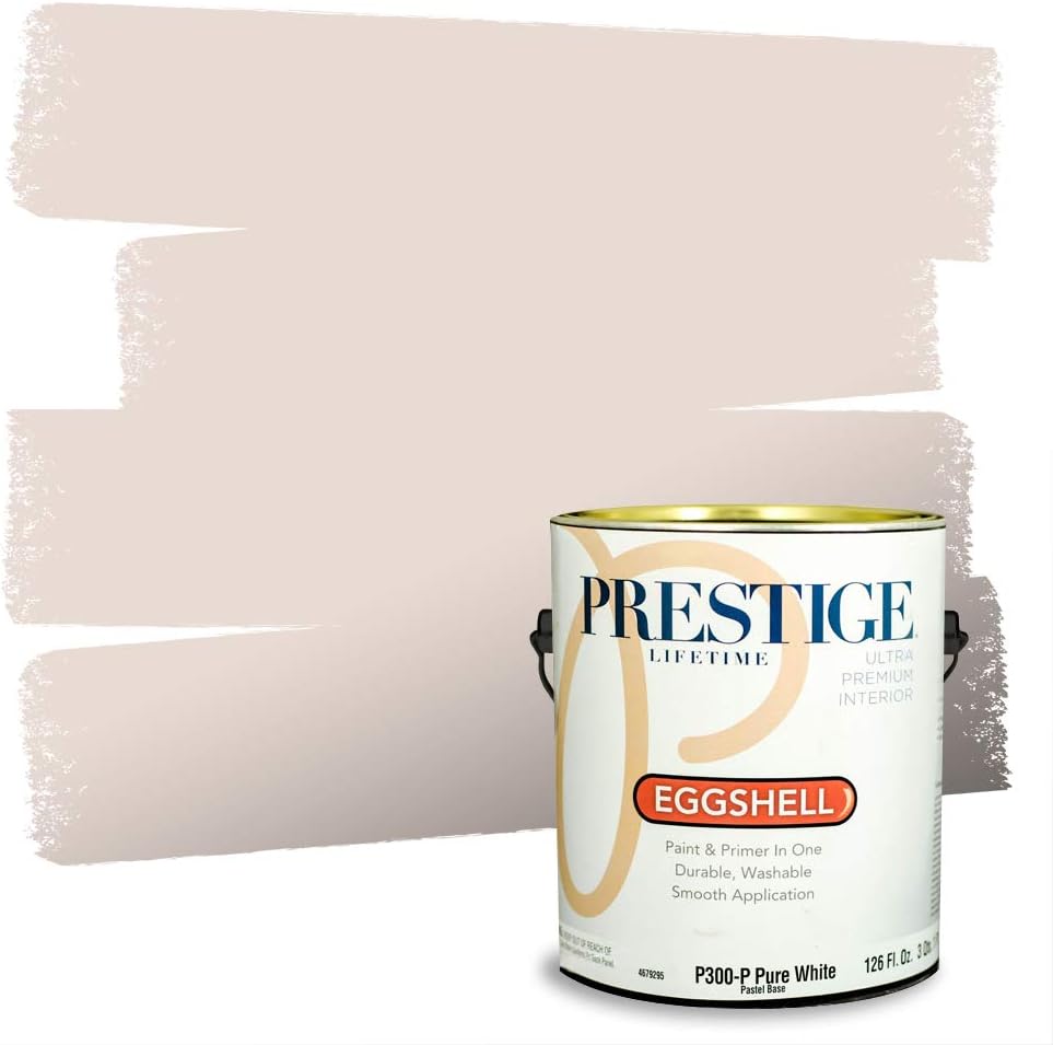 PRESTIGE Paints Exterior Paint and Primer In One, 1-Gallon, Semi-Gloss, Comparable Match of Sherwin Williams* French Roast*
