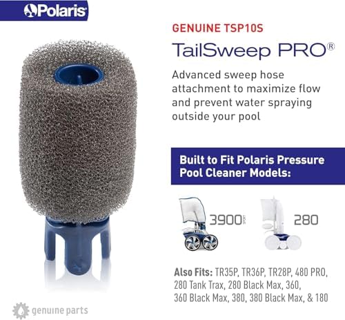 Polaris Genuine Parts TSP10S TailSweep PRO Replacement for Polaris Pressure-Side Pool Cleaners 280, 3900 Sport, 380, 360, 180
