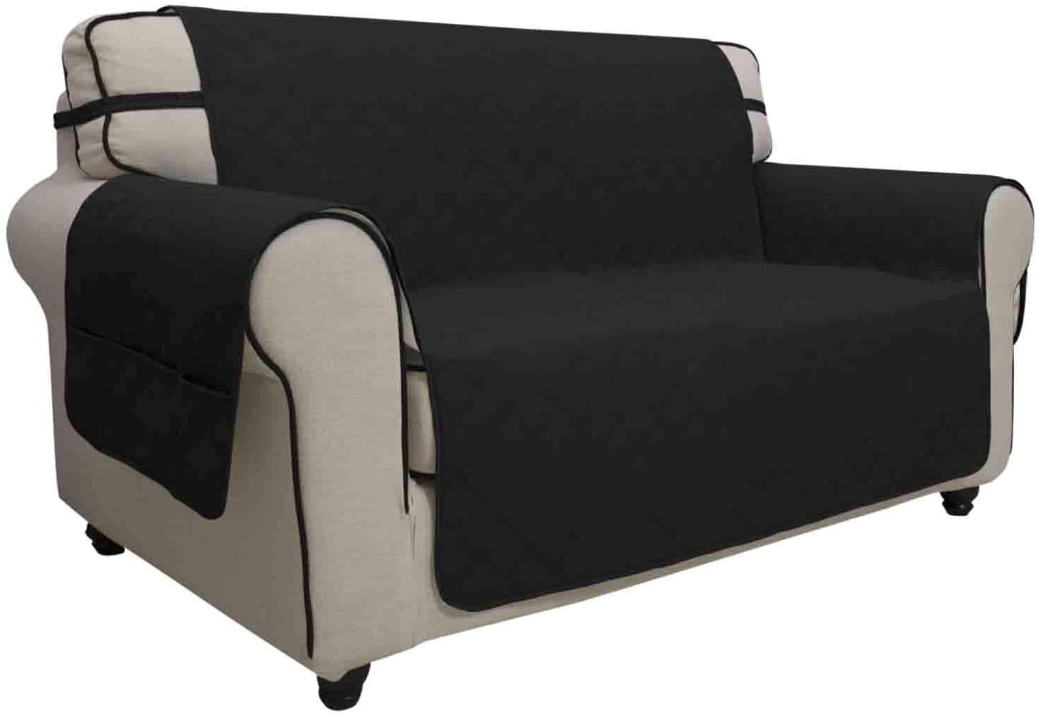 Easy-Going Waterproof Non-Slip Couch Cover, Small Recliner, Chocolate