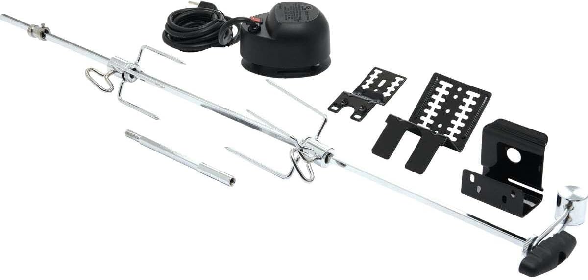 GrillPro 60090 Rotisserie Kit for Grills, 39-1/2", Black