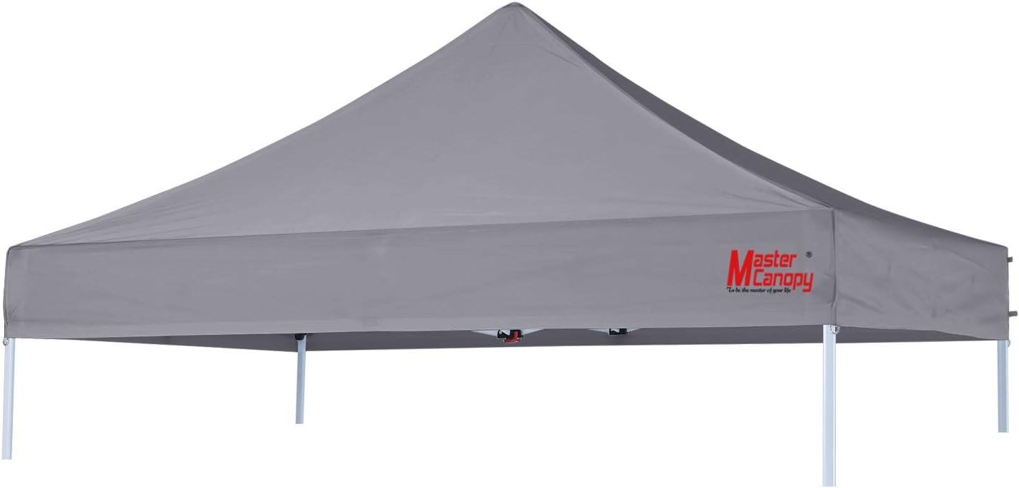 MASTERCANOPY 10x10 Replacement Pop Up Canopy Top for Kingkong Frame Gray