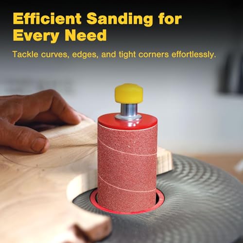 Dark Stone Sanding Sleeves for Oscillating Spindle Sander, Aluminum Oxide, 6-Pack (0.5, 1/2, Inches, 240)