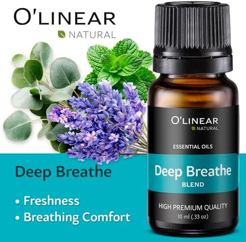 O'linear Essential Oils 6 Blends Set - Perfect for Humidifiers and Diffusers, Aromatherapy Diffuser Oils Scents, Essential Oil Kit for Home Use