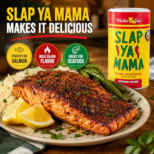 Slap Ya Mama Original Cajun Seasoning, 4 oz | one 4 oz canister of Original Blend Cajun seasoning for chicken, seafood, vegetables, grilling