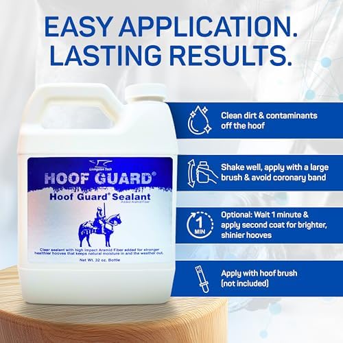 Hoof Guard Sealant Refill, Horse Hoof Oil & Conditioner for Horses, 32 oz | Hoof Conditioner for Horses, Hoof Hardener with Aramid, Helps Seal Cracks