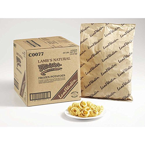 Lamb Weston Natural Twister Cut Potato Fry, 5 Pound -- 6 per case.