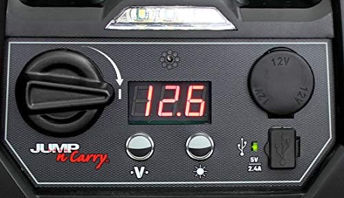 Clore Automotive Jump-N-Carry JNC550A 1100 Peak Amp Jump Starter with Air Compressor , Black