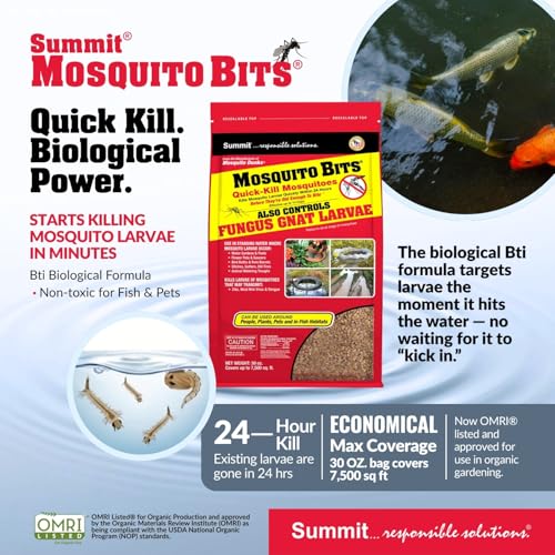 Summit Mosquito Bits, 20 lb, Quick-Kill Biological Control for mosquitos and fungus gnats