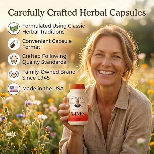 Christopher's Original Formulas X-INFX Formula, Natural Immune Support, 2 Pack, 100 Caps Each