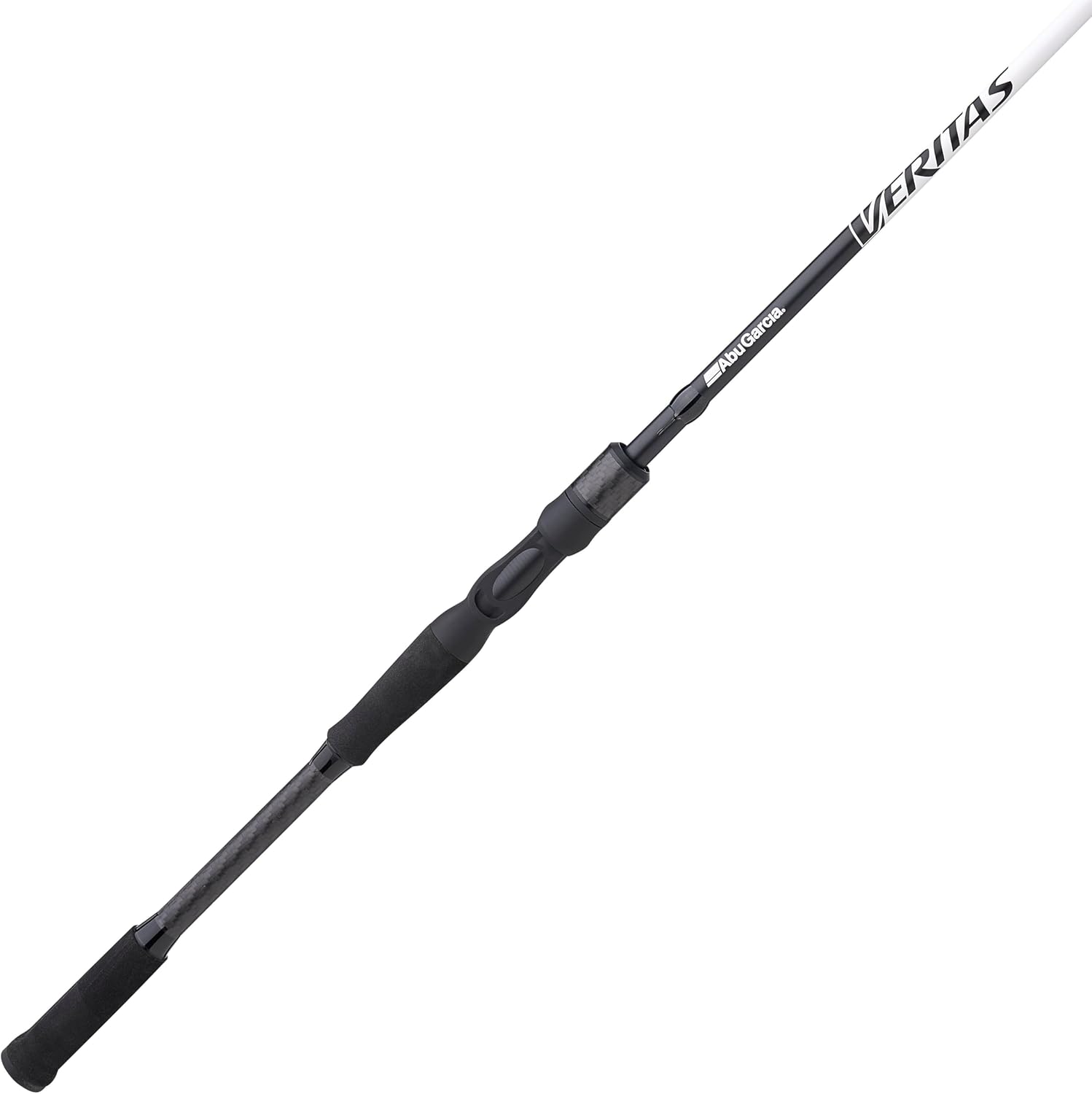 Abu Garcia Veritas Casting BFS Fishing Rod, Balanced and Lightweight Rod, Powerlux 100 Construction, Custom Ergonomic Reel Seat