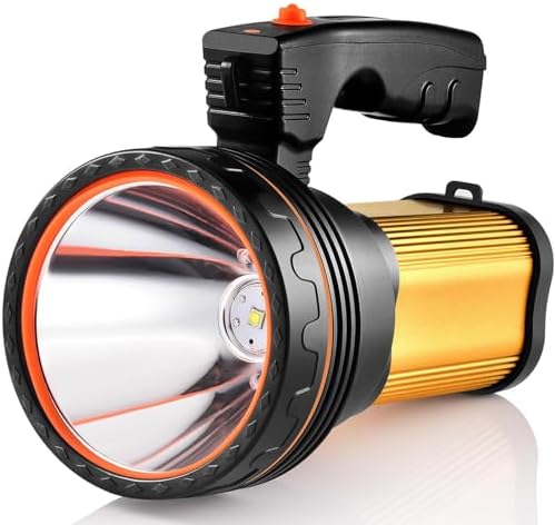 Flashlights High Lumens, 9000LM Spotlight Flashlights, IPX5 Waterproof Flashlight