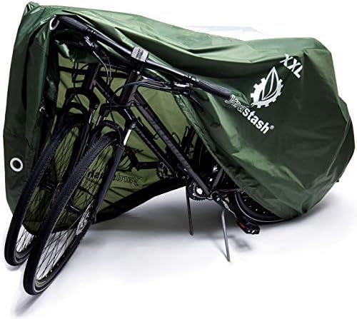 YardStash Bike Cover – XXL Reflective Bicycle Covers for Outside Storage - Waterproof & Weatherproof Garden Tarp Shelters for Bikes, Trikes, 29ers