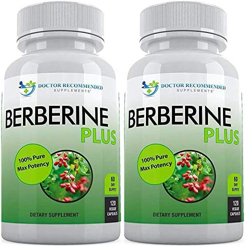DOCTOR RECOMMENDED SUPPLEMENTS Berberine Plus 1200mg Per Serving - 120 Veggie Capsules with Royal Jelly