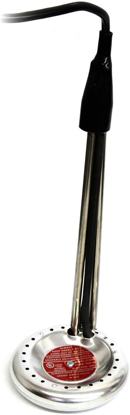 Electra 3150SS SafeHete All-Purpose 5-1/2" x 11-1/2" Portable Electric Water Heater Insulated Handle
