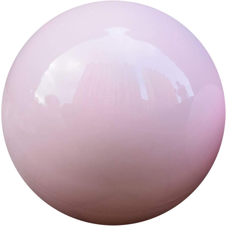 10 Inch Pink Stainless Steel Gazing Ball, Mirror Globe, Garden Decoration