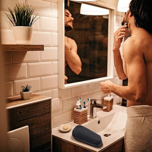 khanka Hard Travel Case for Braun Series 3/5/7/9 Electric Razor, Black | EVA Hard Shell, Accessory Storage Pocket, Travel-Ready Portable Storage