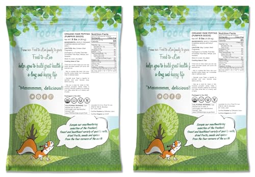 Food to Live Organic Raw Pepitas, 18 Pounds — Non-GMO, Pumpkin Seed Kernels, Unsalted, No Oil, No Shell, Vegan, Kosher, Bulk. Keto Snack.