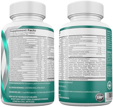 Post Bariatric Multivitamin with Iron Liquid Softgels - 60 Count