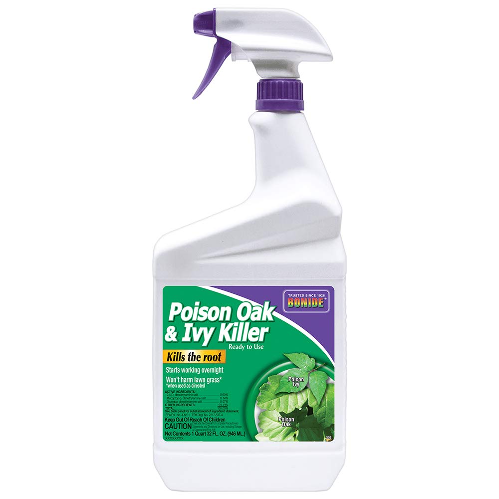 Bonide Poison Oak & Ivy Killer, 32 oz Ready-to-Use Spray | For Home Gardening, Fast-Acting Formula, Kills the Roots
