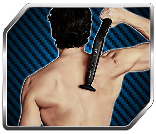 MANGROOMER Lithium Max Plus+ Back Hair Shaver (New 7th Generation) Complete Attachment Head With Shock Absorber Neck & New 50% wider Blade Design